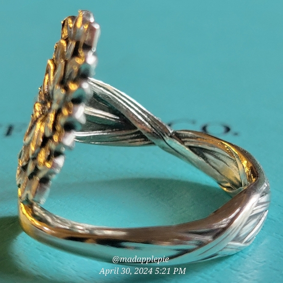 1885 Tiffany & Co. Ragged Sailor Spoon Ring in Sterling Silver Luxury Vintage 37 - Picture 5 of 14